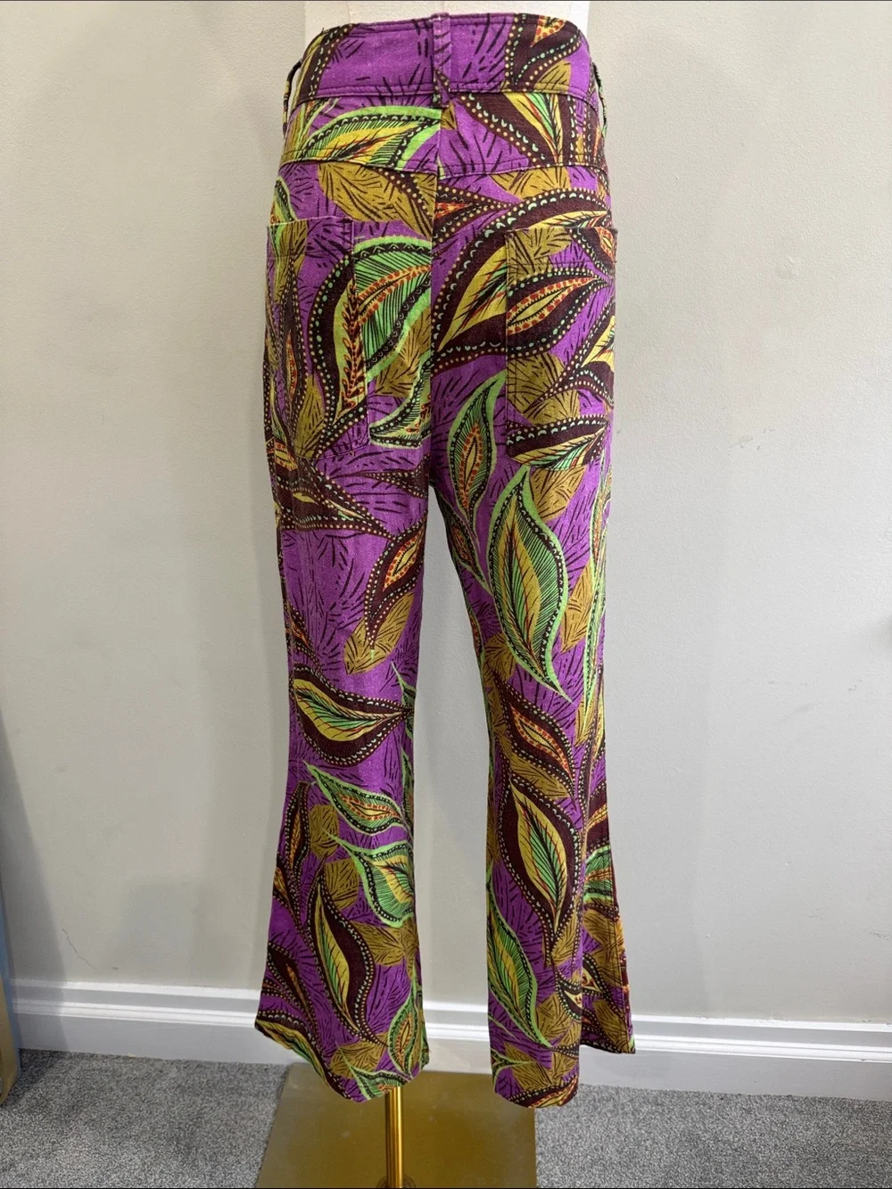 ZARA Multicolor Linen Cropped Pants | Size Medium | Made in Morocco